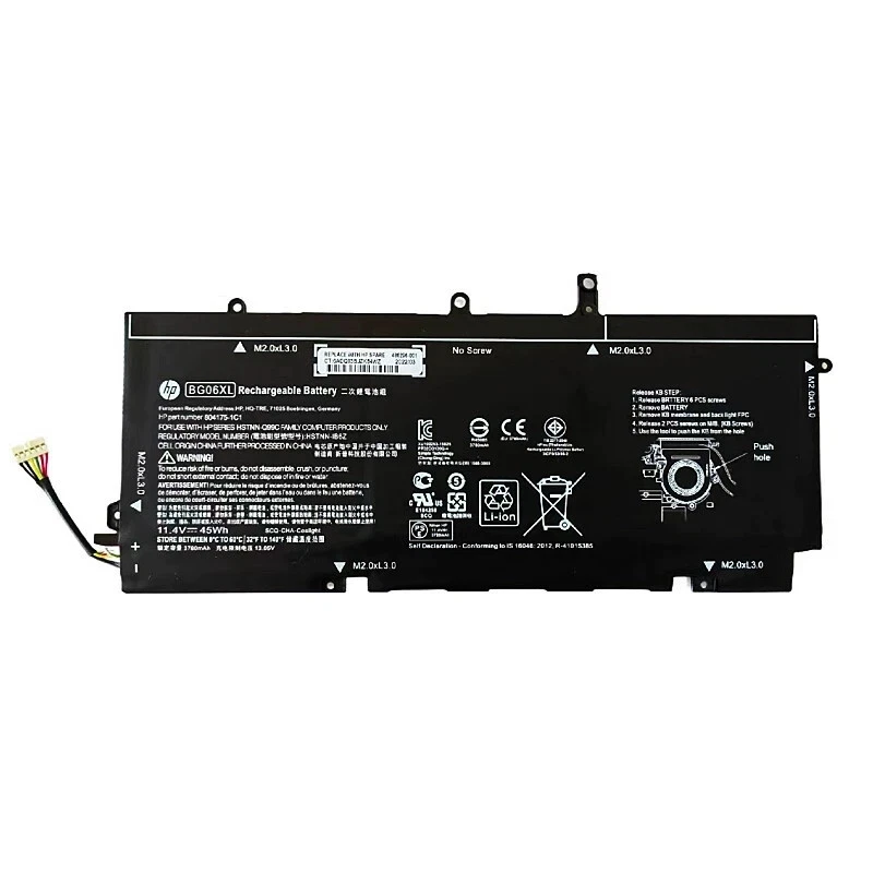 Batería Original BG06XL para HP EliteBook 1040 G3 804175-1C1 805096-001 805096-005 Foto 4 de 4