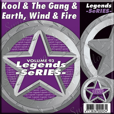 KOOL & THE GANG & EARTH,WIND,& FIRE LEGEND SERIES #93 KARAOKE CD+G NEW w/PRINT