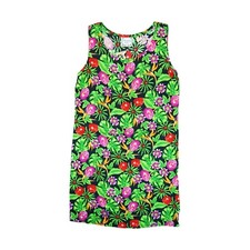 Vintage Dressing Clio Women's Dress Size Medium Floral Print Made In USA