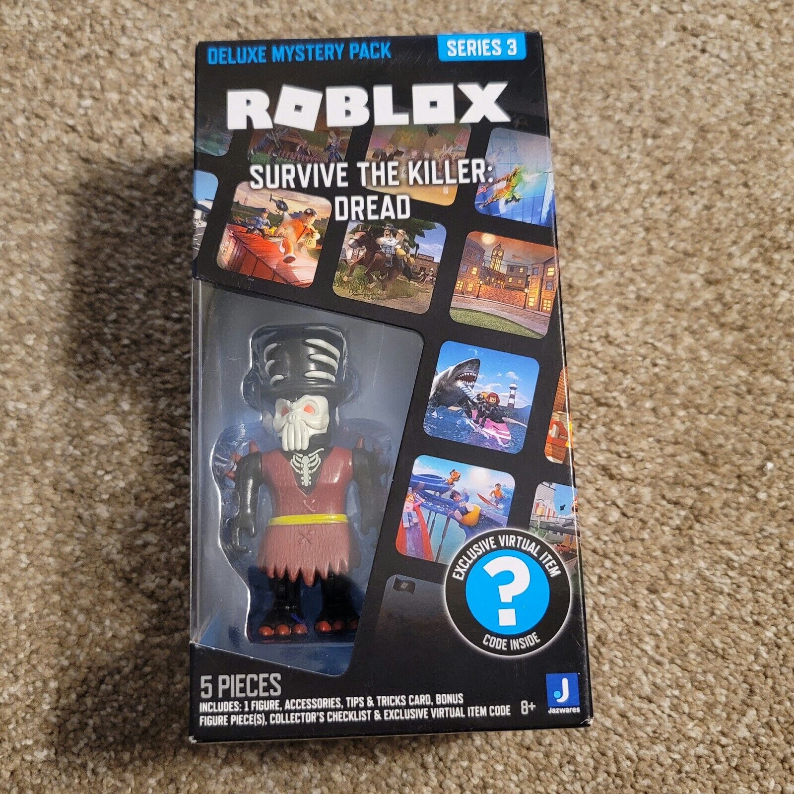 Roblox Series 3 Survive The Killer Dread Deluxe & Virtual Item Code 