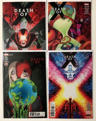 DEATH OF X (2016) #1-4 COMPLETE SET LOT FULL RUN X-MEN VS THE INHUMANS CYCLOPS