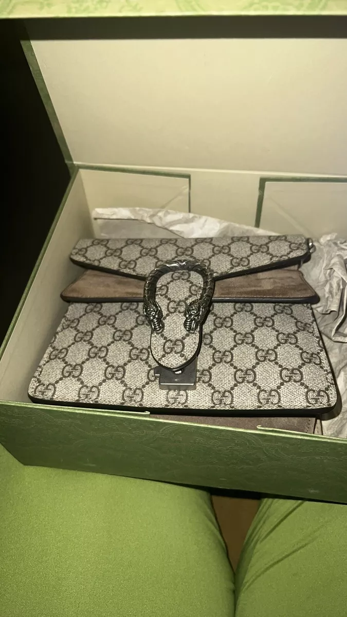 Gucci Beige GG Supreme Coated Canvas Mini Dionysus Blooms Wallet