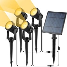 Image of T-SUN Solar Powered LED Spot Lights Wall Light Garden Outdoor Spot Light Lamp UK