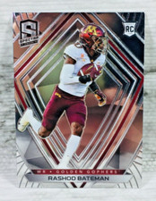 2021 PANINI CHRONICLES SPECTRA DP #290 RASHOD BATEMAN CHROME RC ROOKIE CARD!