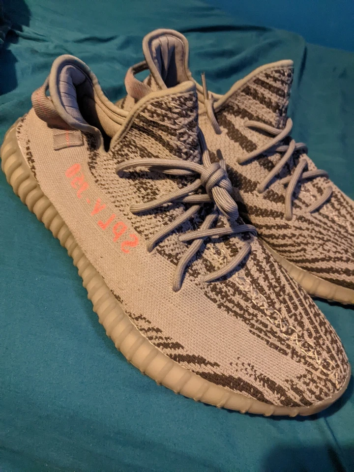 Size UK 13.5 - adidas Yeezy Boost 350 V2 Beluga Reflective 2021, photo 2 of 3
