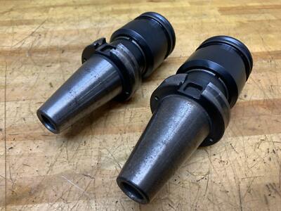 (2) PARLEC Balanced CAT 40 Taper Shank Rigid Tapping Adapters C40B-77TR4C CNC