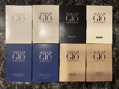 Giorgio Armani  ~ Acqua Di Gio -New 1.2ml / 0.04 Fl. Oz. Carded Sample Spray Lot