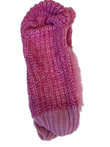 Keep Your Socks On Faux Fur Fuzzy Winter Animal Socks with Grippers Pink 4-10 - Picture 2 of 2