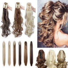 Thick Jaw Clip in Ponytail Hair Extensions As Human 100 Real Ponytail Hairpiece