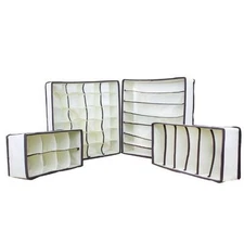 100 OrangeTag Sets of 4 Foldable Drawer Dividers, Storage, Closet Organizers