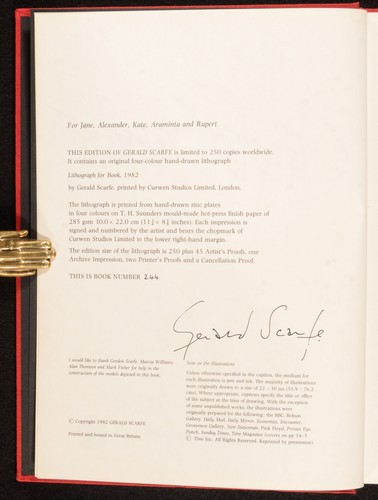 1982 Gerald Scarfe First Edition Signed with Signed Limited Edition Lithograph - Picture 5 of 12