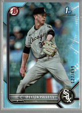 2022 Bowman Draft Sky Blue #BD177 Peyton Pallette /499