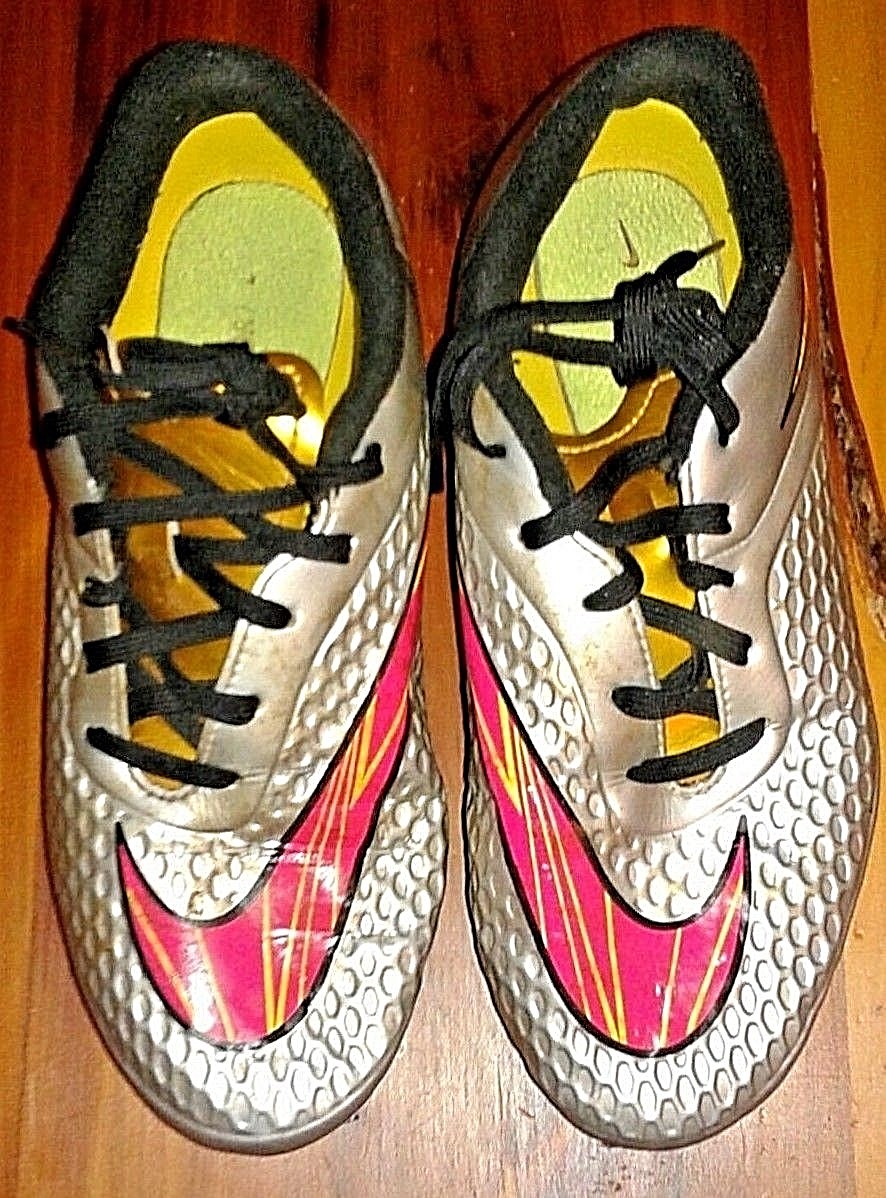 シューズ HYPERVENOM GREAT Nike Hypervenom gray + orange soccer cleats youth 5 5Y