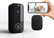 Wireless WiFi Video Doorbell + Chime + Battery IR Motion Detect App Door Camera