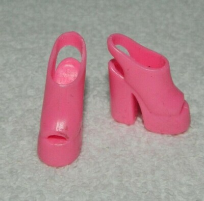 Barbie P!NK | Heels, Peep toe platform heels, Faux suede heels