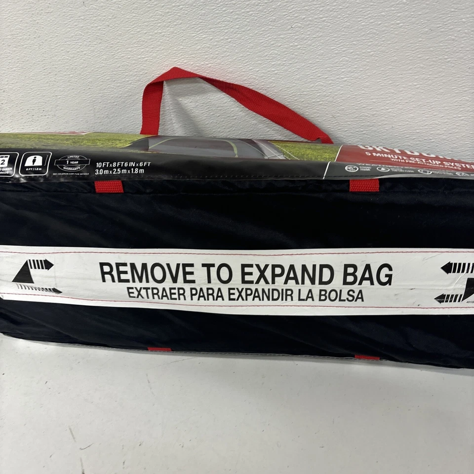 Coleman Sky Dome 6-Person Camping Tent Green - NEW #X6 - Image 4 of 4