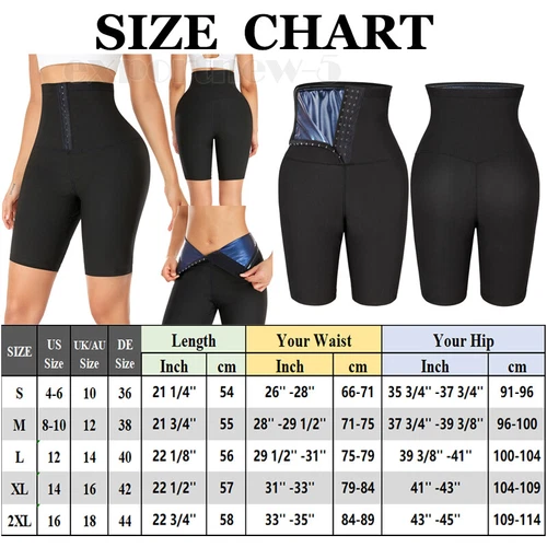 Sauna Leggings für Damen Jogginghose High Waist Kompressionsshorts Abnehmen Hot - Bild 24 von 43