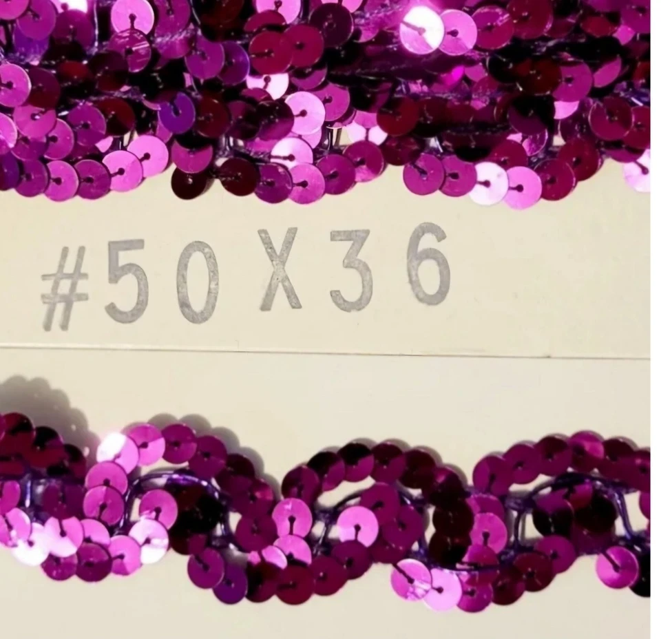 Disfraz festoneado 70+ yardas lentejuelas azul rosa púrpura baile concurso costura NUEVO Foto 4 de 4