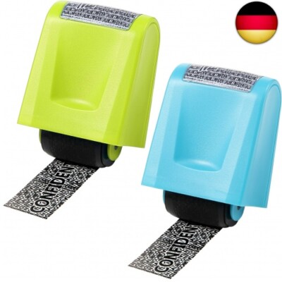 2 Stück Identität Diebstahl Prävention Stempel Schutz Identität Guard Rollen Ste