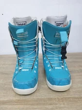 THIRTYTWO Women's 86 FT Snowboard Lace-Up Boots Fall 2011 UK 4 EUR 37 Blue -Used