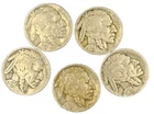 Lot of (5) BUFFALO Indian Head Nickel Coins Partial Dates FAST FREE SHIPPING