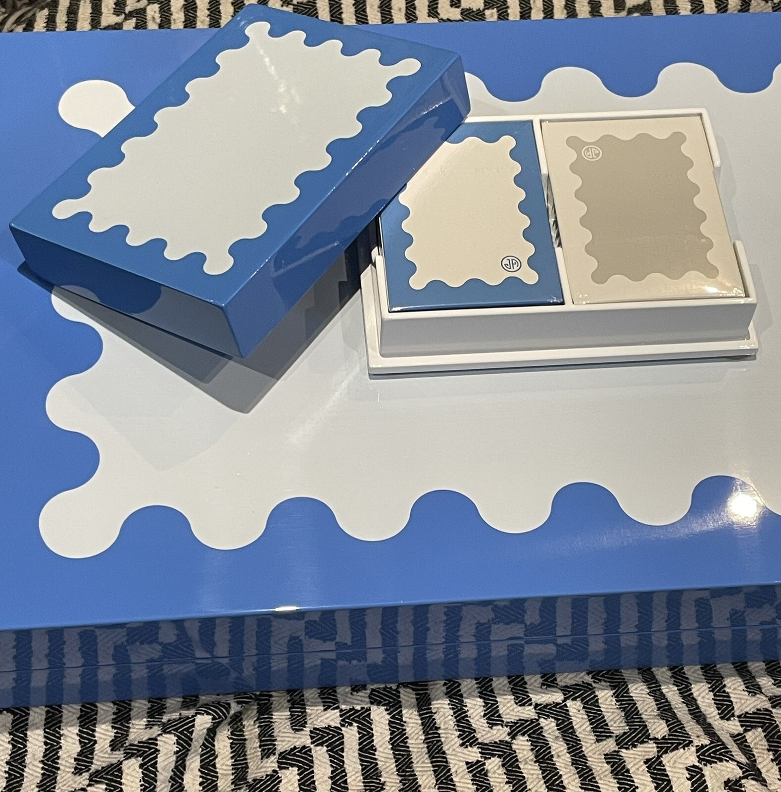 40 Save £208.00 Jonathan Adler Ripple Backgammon & Cards Bundle NEW £