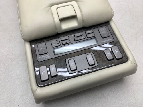 2001-2003 Lexus LS430 XF30 Rear Armrest Lid Trim w/ Cup Holder & Switch TAN OEM - Picture 6 of 23