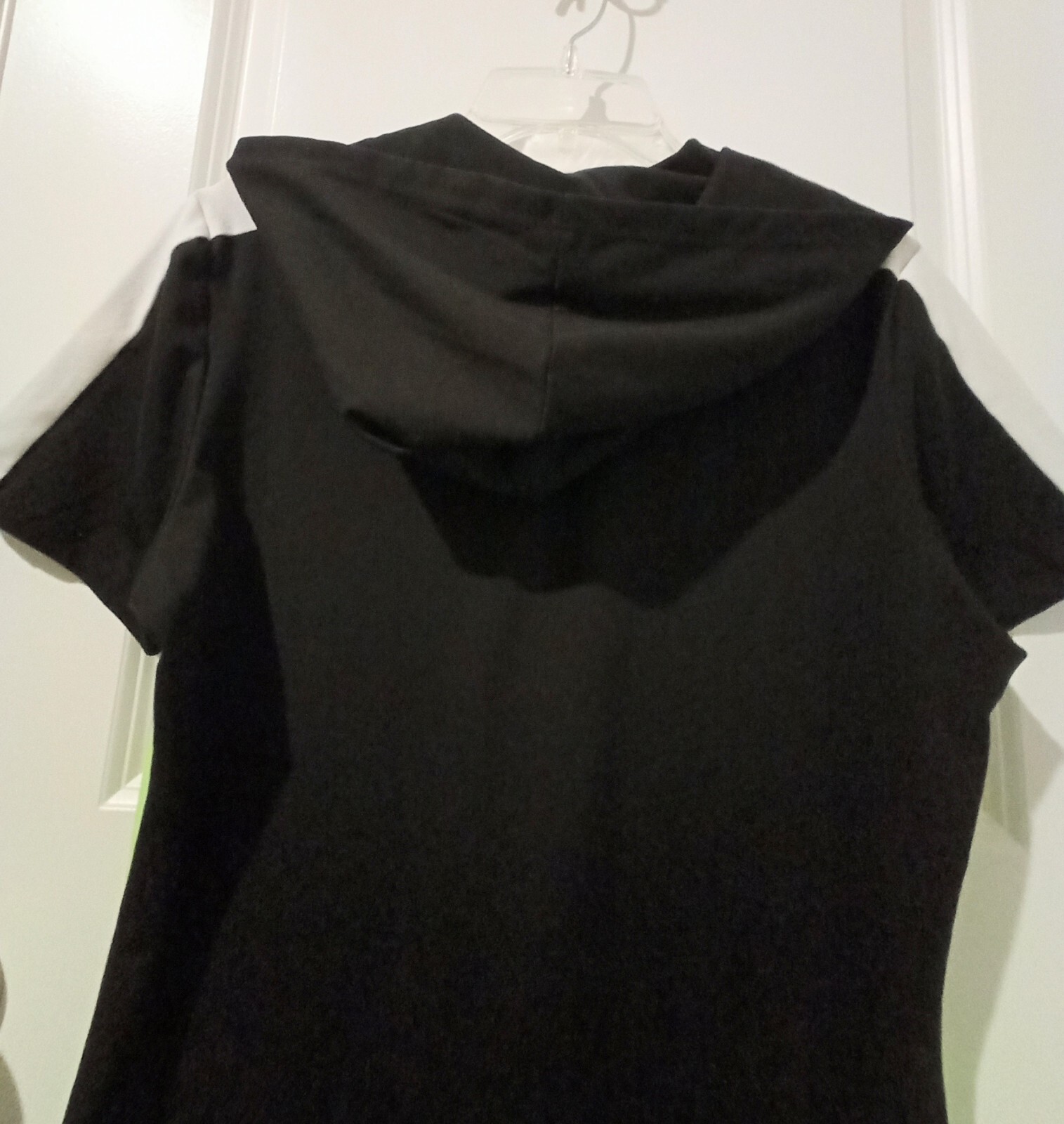 Abito da ginnastica con cappuccio Fila Colorblock nero bianco verde taglia grande molto bello LEGGERE