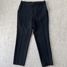 Theory Treeca Admiral Crepe Pants Womens 0 Black Pull On Ankle Length