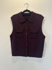 Massimo Dutti Women s M Burgundy Wool Blend C...