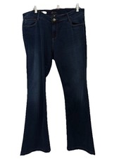 Kut From The Kloth Jeans 16W Dark Wash Krissy Flare Blue Stretch Denim