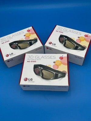3 - Pair of LG 3D Glasses - AG-S100 - Used In Great Condition - 100% for Charity