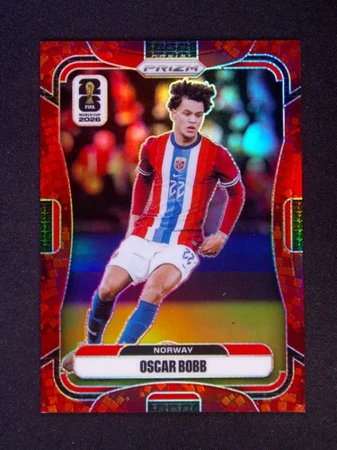 2026 Panini Prizm FIFA World Cup Oscar Bobb #329 Norway Maple Leaf /86