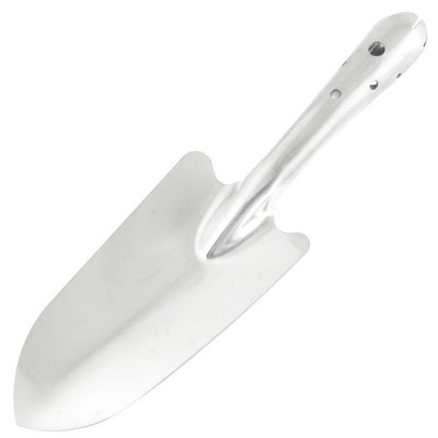 Gartenstahl Hof Handkelle Werkzeug 27 cm lang versilbert zum Graben