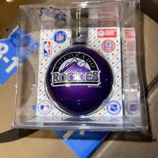 Vintage Topperscot Inc. Colorado Rockies Glass Ball Ornaments NIB