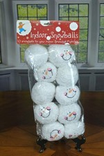 10 Indoor Snowballs Happy Smiling Snowball Fight Kit Soft Plush Christmas Party