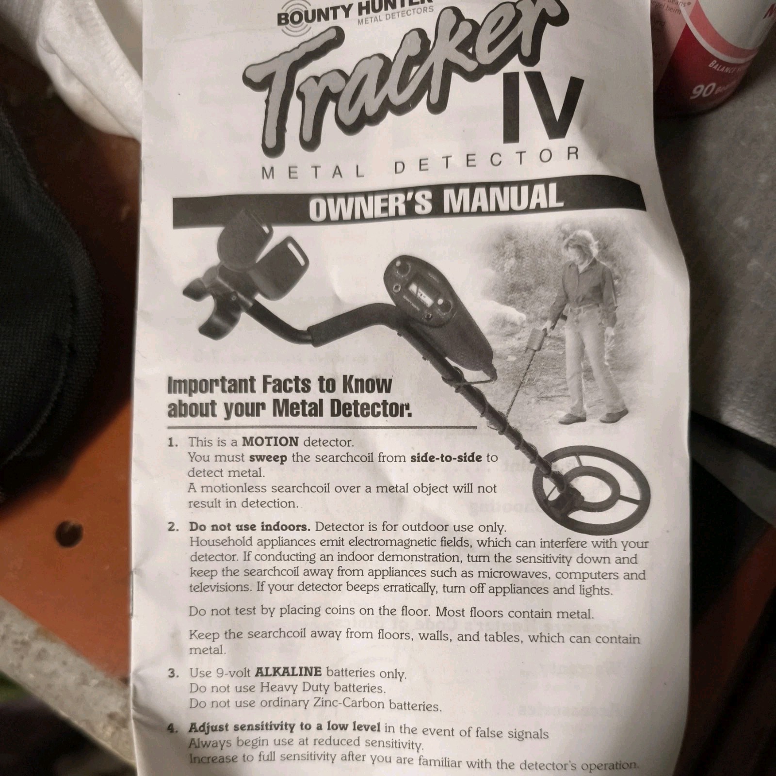 Bodyhunter Tracker IV Metal Detector with LCD Display Waterproof Mint Original Packaging