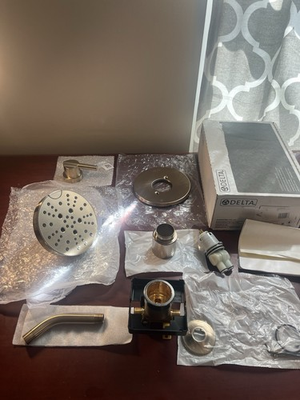 #ad #ad Delta 142749 CZ Nicoli Pressure Balanced Shower w Rough In Valve Champagne Bronz $129.99