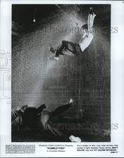 1983 Press Photo Actors Matt Dillon and Glenn Withrow star in 