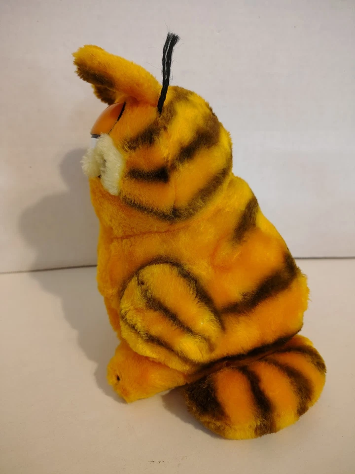 Garfield & Odie Dakin Plush Lot with Kat's Meow Wind Up Hopper Toy Vintage 80's - Image 4 of 4