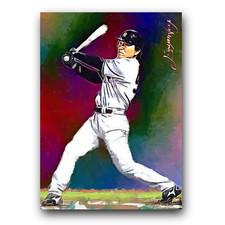 Hideki Matsui #4 Art Card Limited 13/50 Edward Vela Signed (New York Yankees)