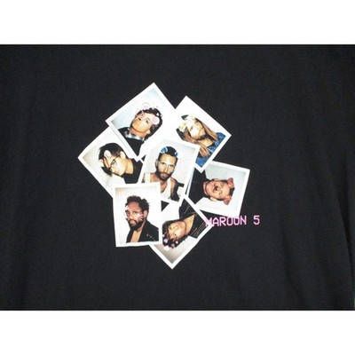 Maroon 5 Los Angeles Apparel Black Concert Graphic Streetwear T-shirt Size XL