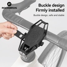 ROCKBROS Bike Mobile Phone Holder Bracket Mount Handlebar Phone Stand Silicone