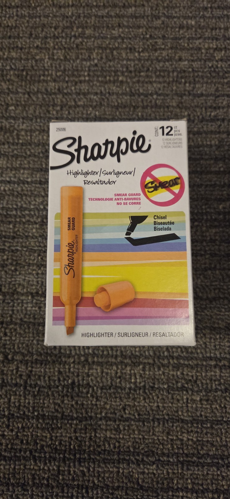 12 Pack Highlighters Mpn 25006