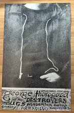 GEORGE THOROGOOD Concert Poster at Armadillo World Headquarters - Feb 16, 1980 !