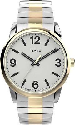 Timex Men's Easy Reader Two Tone 38mm Expansion Band Watch TW2U98600