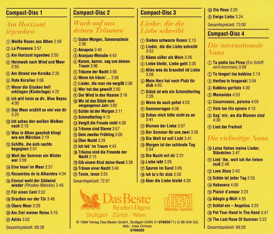 NANA MOUSKOURI - 4 CD - DIE STIMME - READER'S DIGEST - Bild 2 von 2