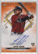 2022 Inception Base Rookie and Emerging Stars Orange 13/25 Seth Beer Auto ni4
