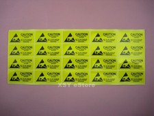 50 CAUTION Stickers ESD Static Sensitive Devices Labels 1" x 2" Safety Signs