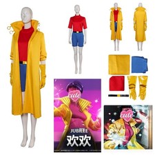 X 97 Jubilee Cosplay Costume Halloween party Jubilee Yellow Coat Pants Outfits